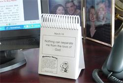 personalized scripture calendar